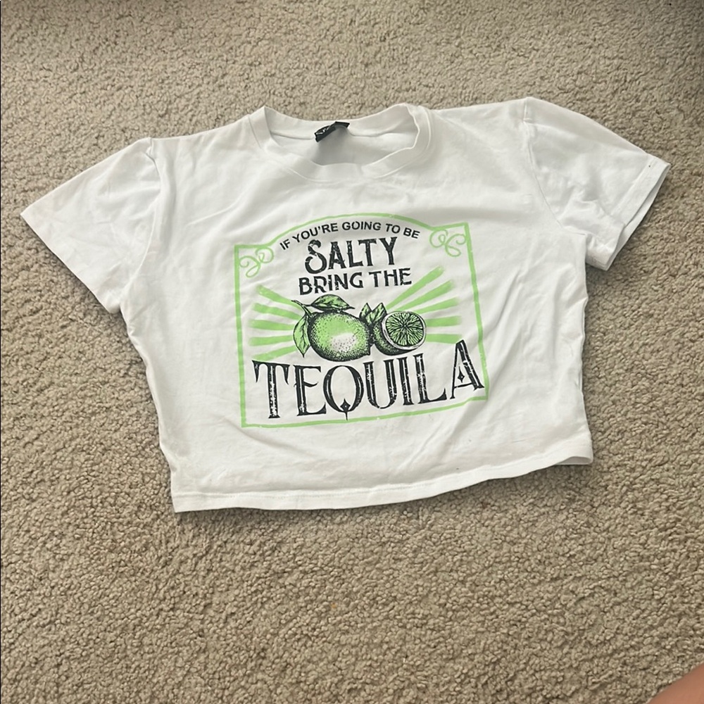 Windsor White and Green Graphic Short Sleeve Tee